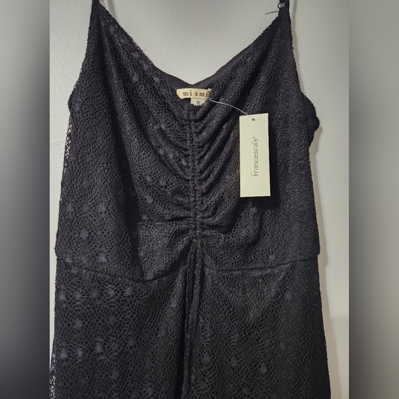NWT Francesca's Black Lace Dress Size M - Picture 2 of 6